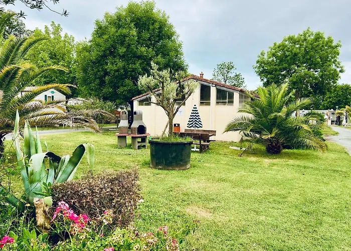 木屋 Cosy Lili - Mobilhome Mandarine - Proche Ocean *